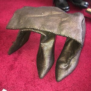 Snake skin boots woman 8